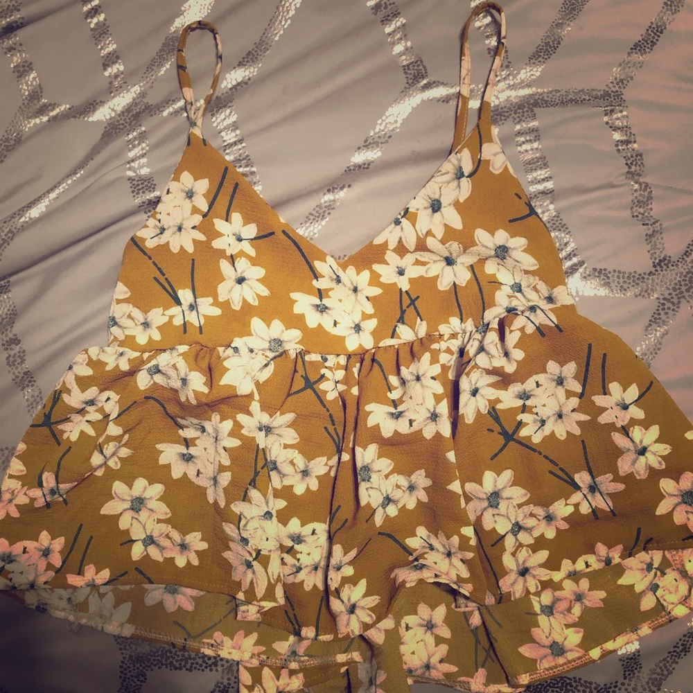 Floral crop top